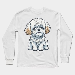 Cute Bichon Frisé Dog Long Sleeve T-Shirt
